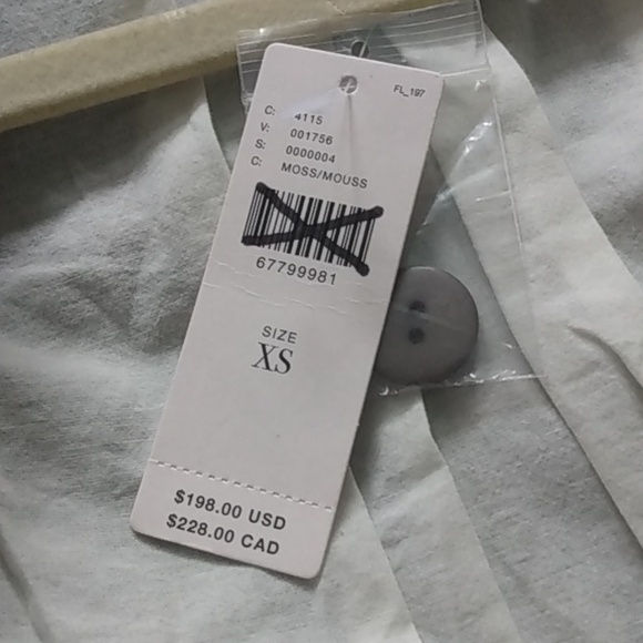 Anthropolgie tiny Charlie eyelet utility military/olive green jacket - Picture 5 of 7